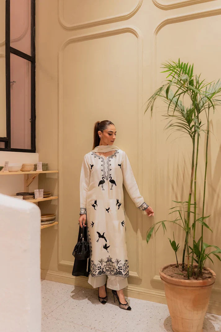 Amavi Bloom 3 Pc Embroidered Dress