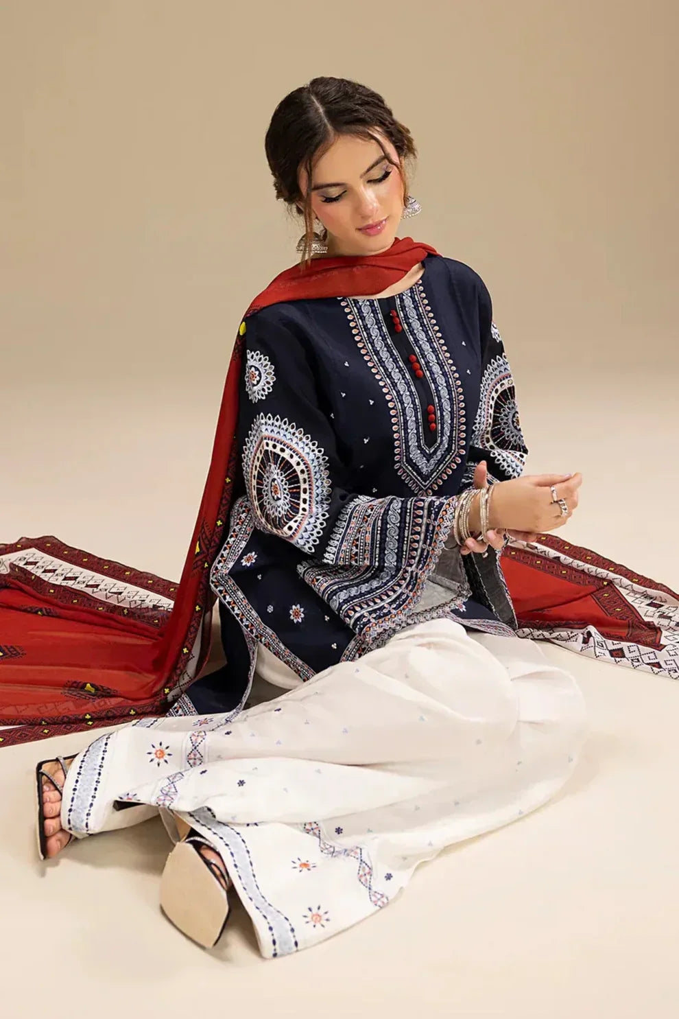 Best Selling - Rangrez - 3 PC Suit