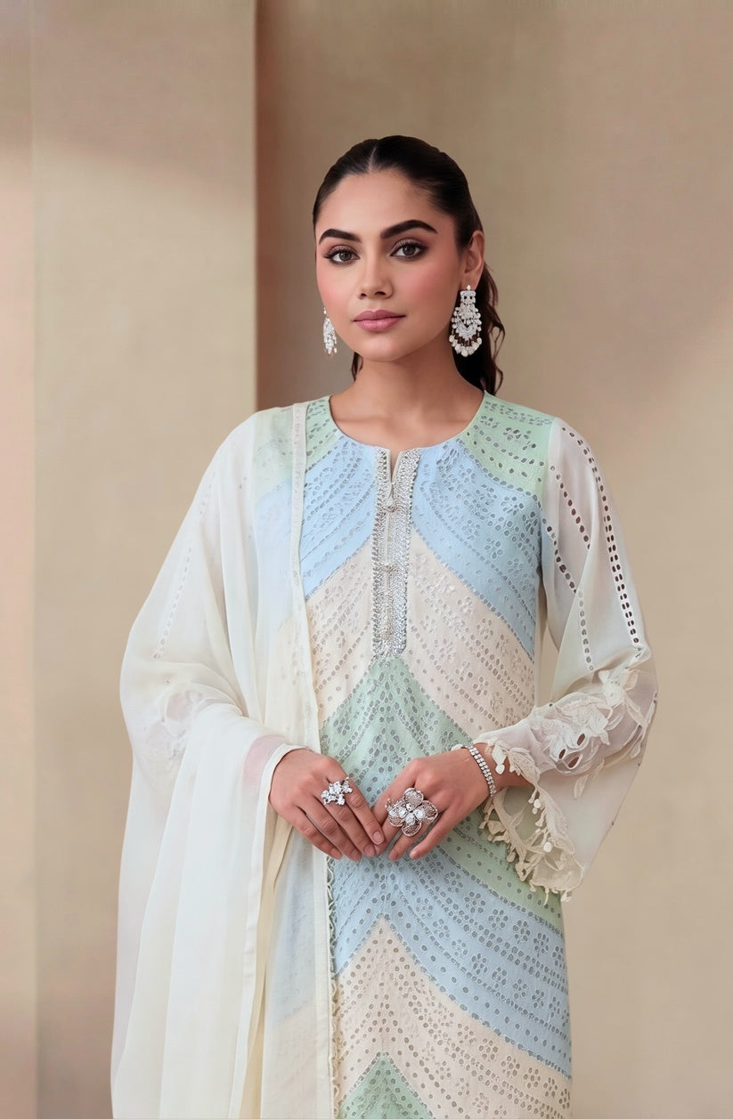 Noor 3Pc Embroidered Suit